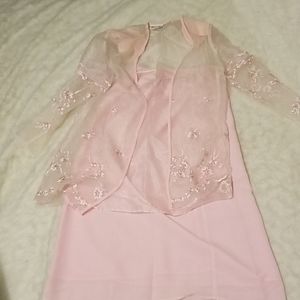 Pinky Casual Skirt w/ Matching Sheer Jacket